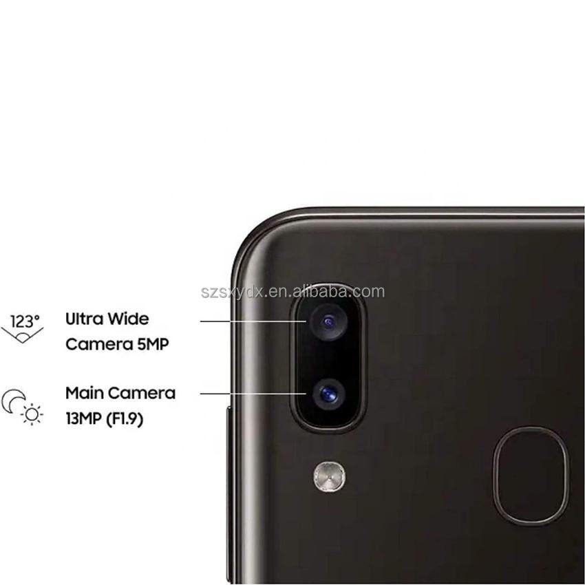 Excellent Quality 99% new 6.4 inches second hand cell phones 3G+32G smartphone 4G for Samsung Galaxy A20 SM-A205U